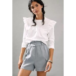 Anthropologie Moon River Cinched Cargo Shorts Slate Grey NWT SZ XL